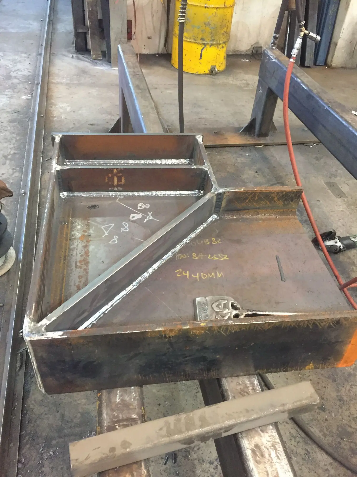 Welder at work on a custom job