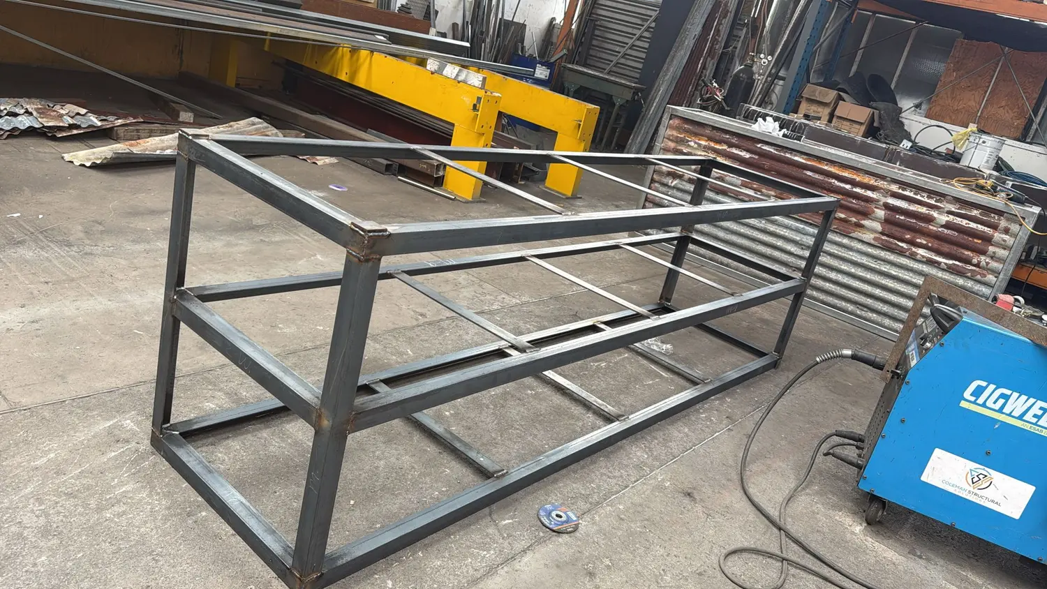Metal work in the Christchurch workshop